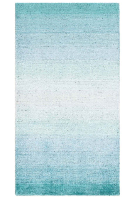 Naar Hali Nepal 3634 Blue Handwoven Thick Bamboo Rug 80x150 - MALLTURK