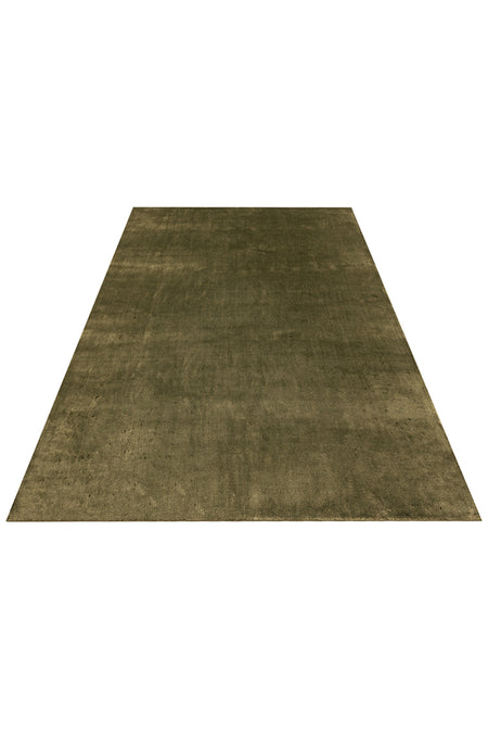 Vog Hali Alure Green Handwoven Pure Bamboo Rug Luxury Soft Minimalist Modern Living Room and Lounge Rug - MALLTURK