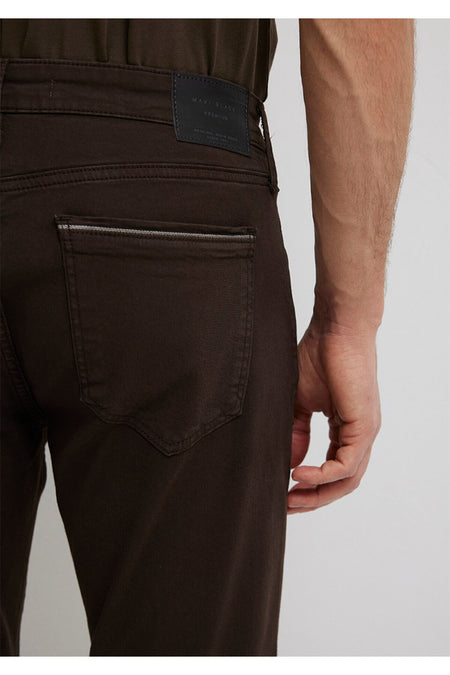 Mavi Black Dark Green Gabardine Trousers 0042290685 - MALLTURK