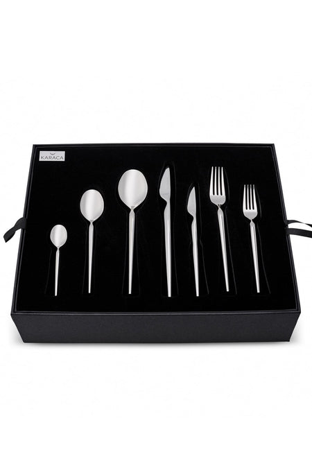 Karaca lady 316 Steel 84 Piece 12 Place Setting premium Flatware Set - MALLTURK
