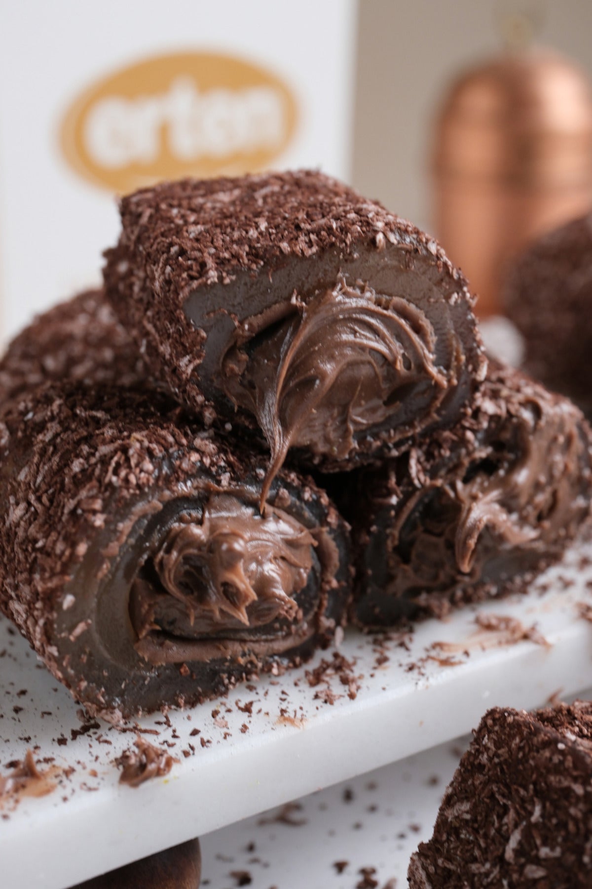 Erten sekerleme kaskasli Chocolate Turkish Delight 1000 g - MALLTURK