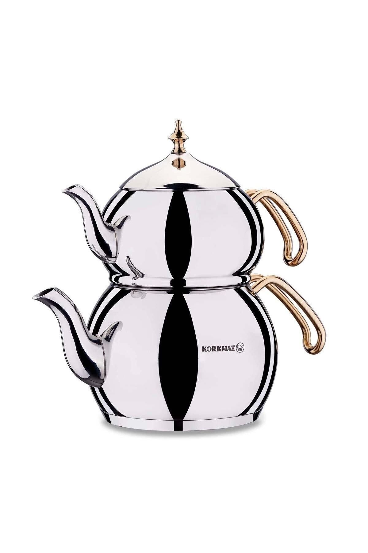KORKMAZ Hanedan Gold Teapot Set 2 lt A222-01 - MALLTURK