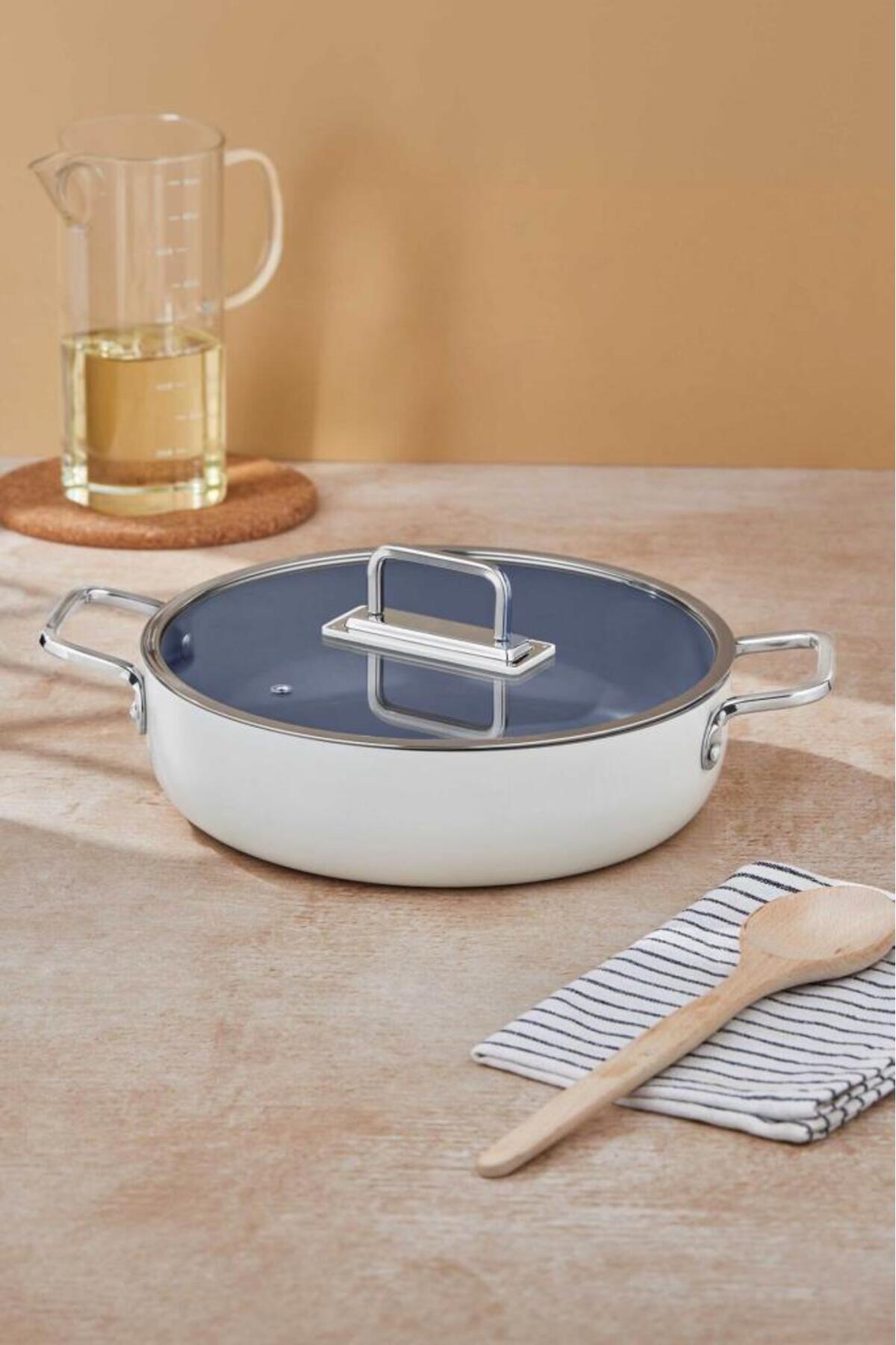 Tac Sera Feel Ceramic Nonstick Shallow Pot and TAC-8168 - MALLTURK