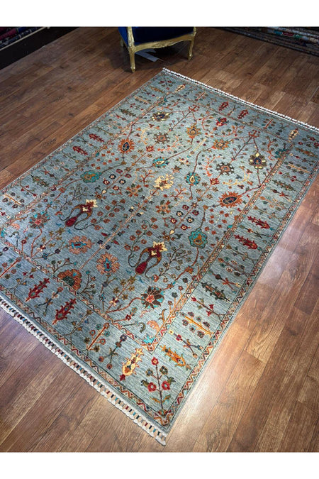 Wool Hand-Woven Afghan Rug