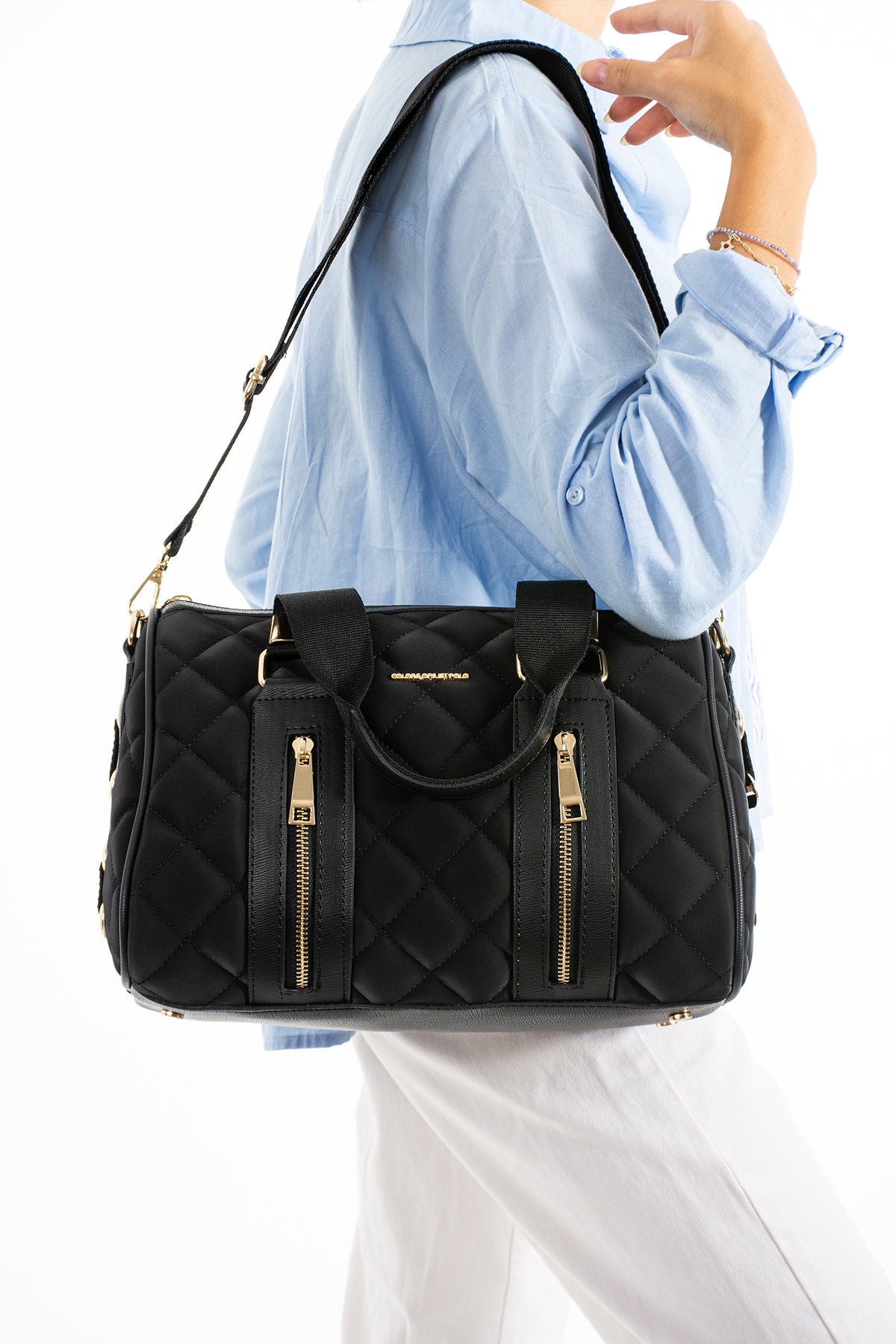 Just Polo Women's Shoulder Bag New Season Black Bag - MALLTURK