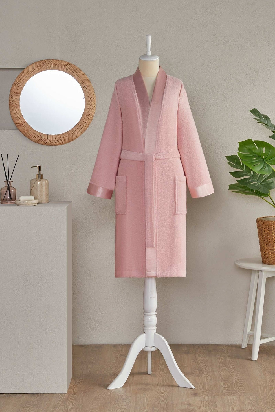 Ozdilek Floretta Basic Kimono Bathrobe - MALLTURK