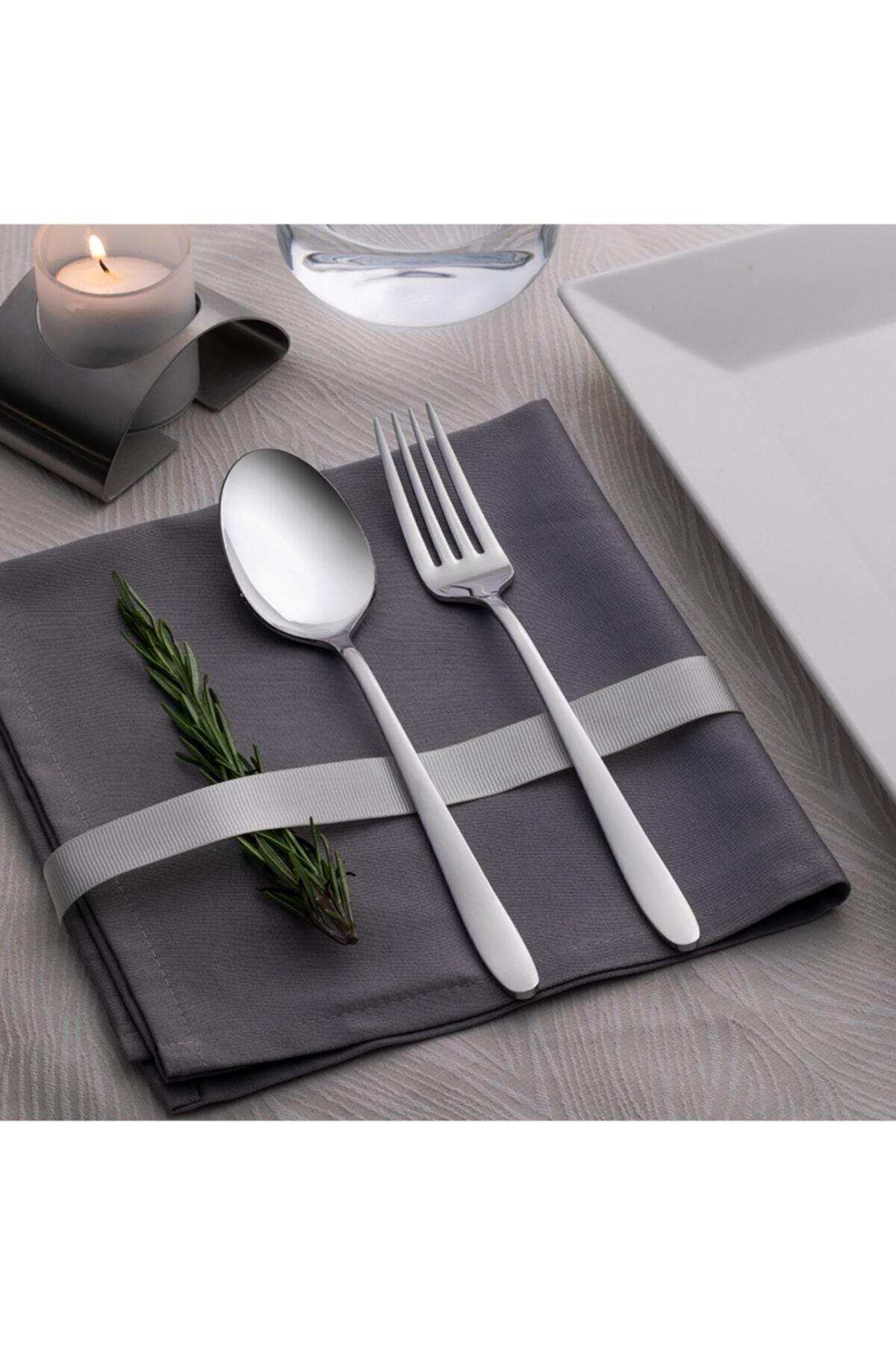 Nehir sultan Plain 89 Piece Flatware Set - MALLTURK