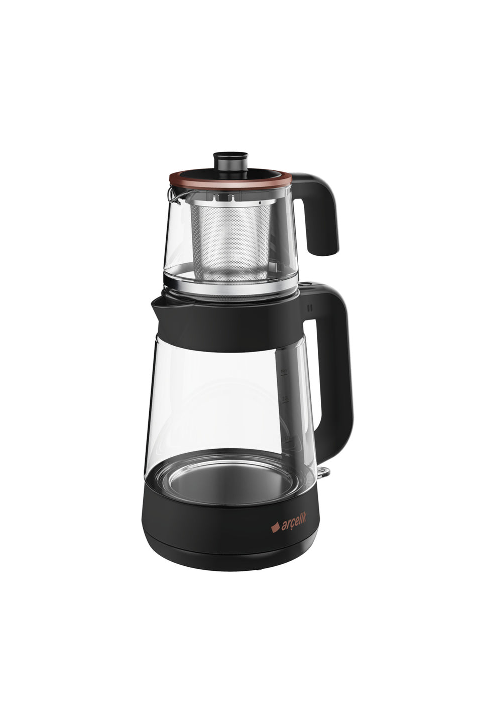 Arcelik CM 6964 S Resital Black 1900 W Tea Maker with Glass Teapot - MALLTURK