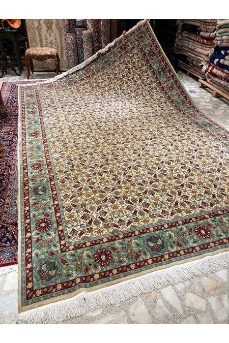 RD RAMAZAN DAG Hand Rug Art Hand-Woven Hereke Rug Lalezar Design Premium Quality Size 395x255 - MALLTURK