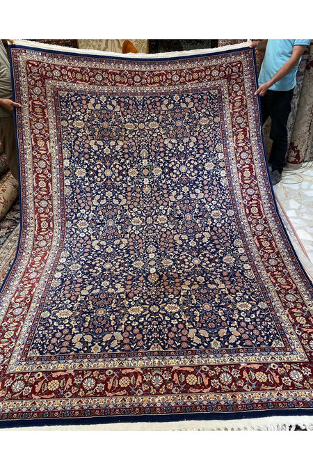 RD RAMAZAN DAG Hand Rug Art Hand-Woven Sumerbank Hereke Rug Signed Seven Mountains Flower Design Rengarenk Collector Piece 300x200 - MALLTURK