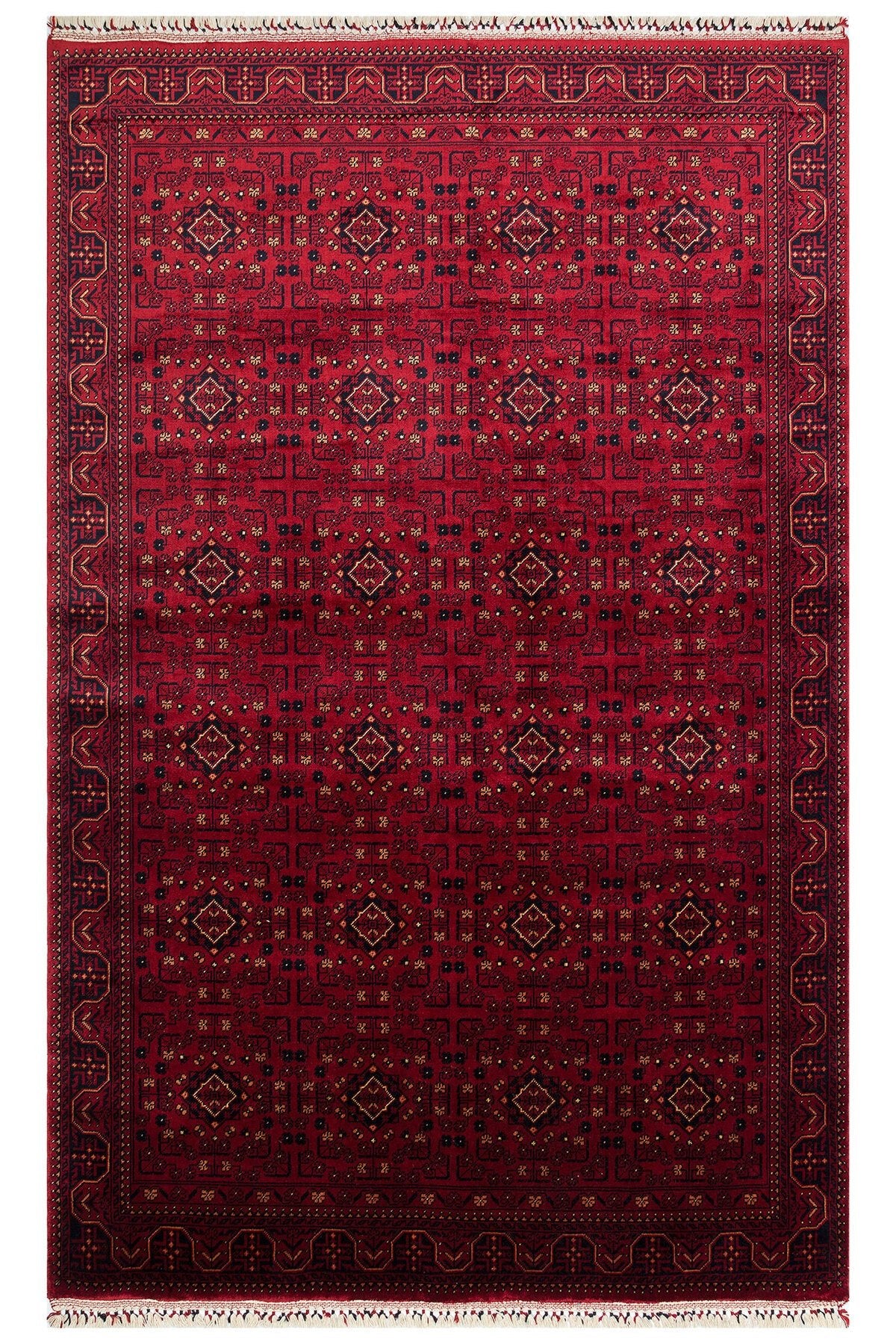Nesem Hali Boutique EKO Hali NOSTALGIA 960 Red is a special loom rug shaped by the intensive handiwork of women from Usak. - MALLTURK