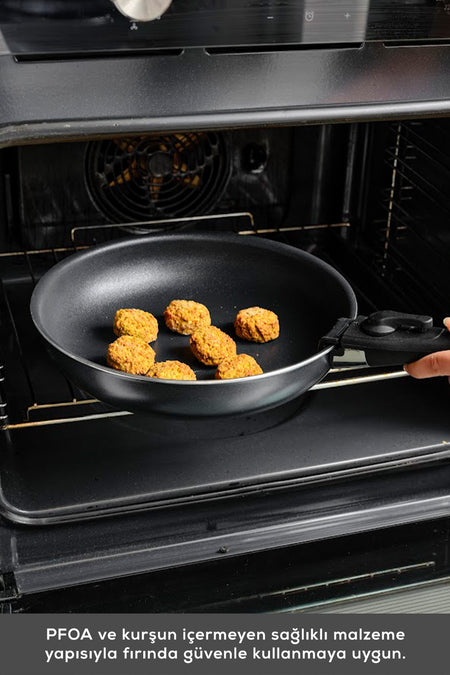 Karaca Biodiamond Easy Clip Cikarilabilir Sapli Induction Compatible 12 Piece Pot and Frying Pan Set - MALLTURK