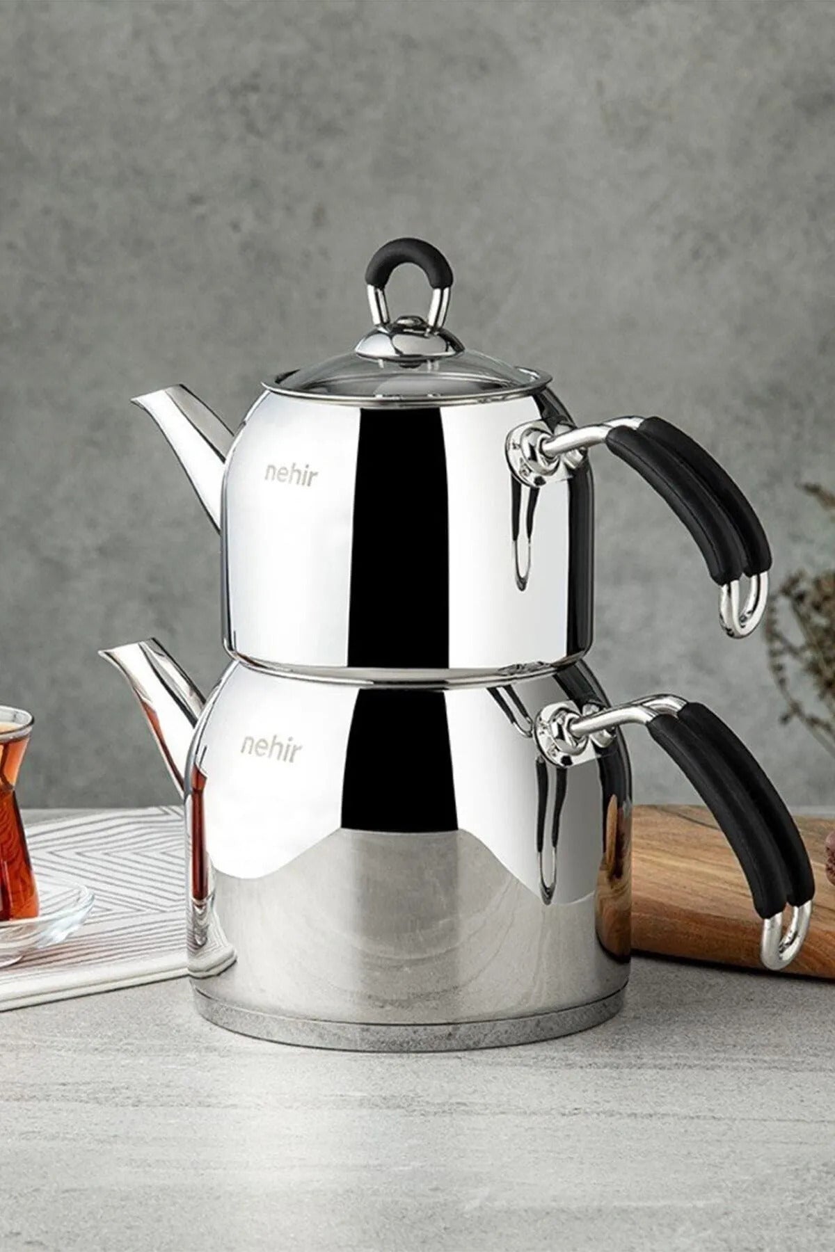 Nehir NEHİR Modern Mini Teapot Set - MALLTURK