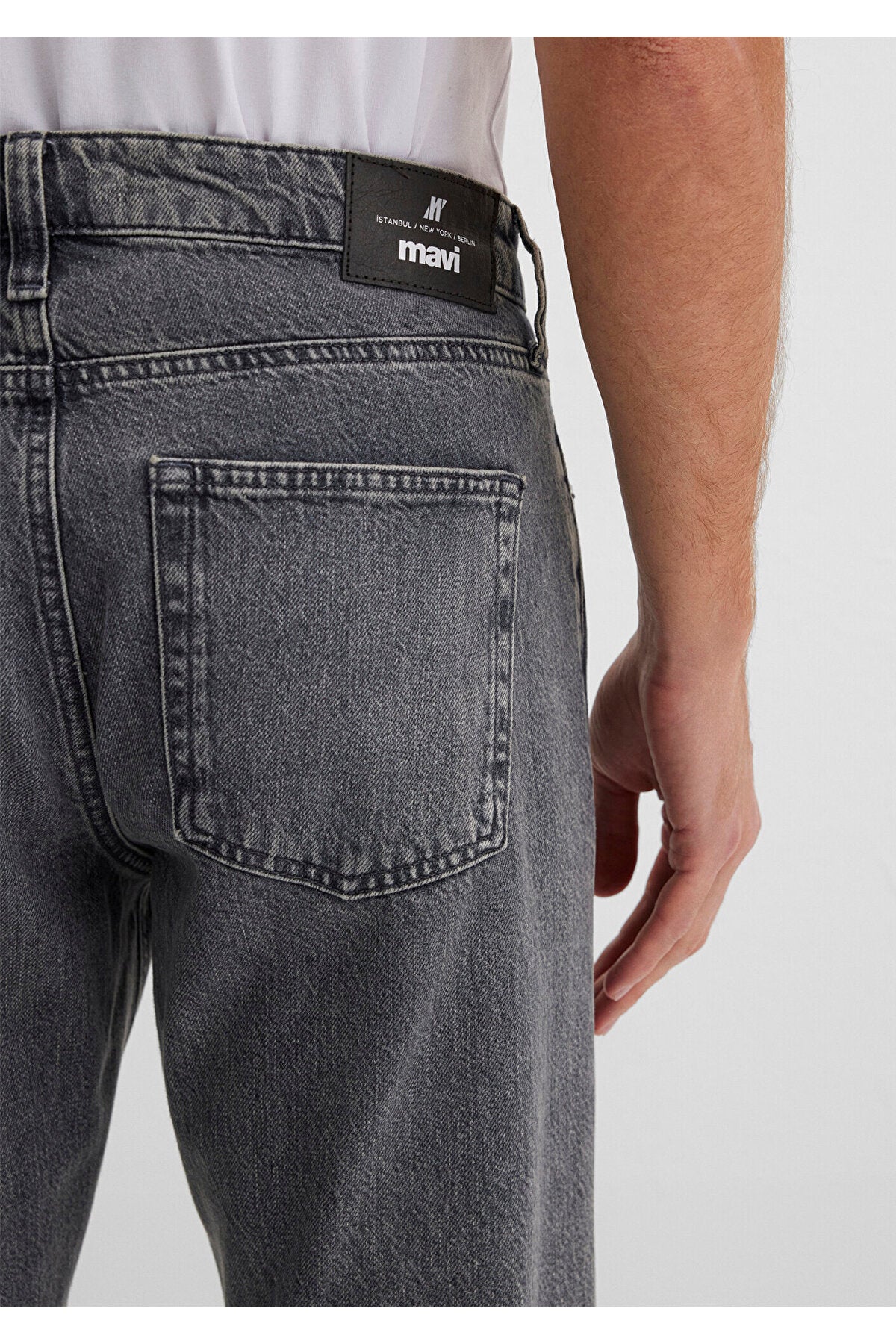 Mavi London Street Grey Denim Smoke Jeans Trousers 0010172-88530 - MALLTURK