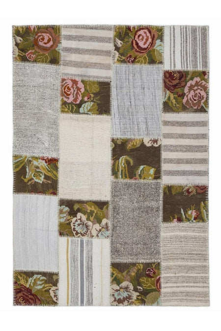 Apex Rug Patchwork Uni Karabag Natural Hand-Woven 1198 160 x 230 cm