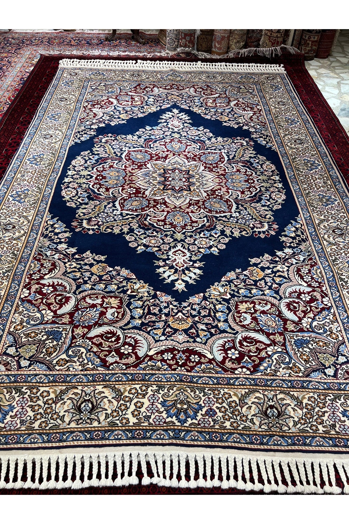 RD RAMAZAN DAG Hand Rug Art Hand-Woven Kayseri Karslioglu Weave Premium Quality Size 305x201 - MALLTURK