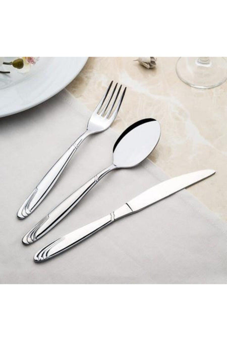 Nehir lizbon 72 prc Spoon Fork Set Set Boxed 12 Place Setting - MALLTURK