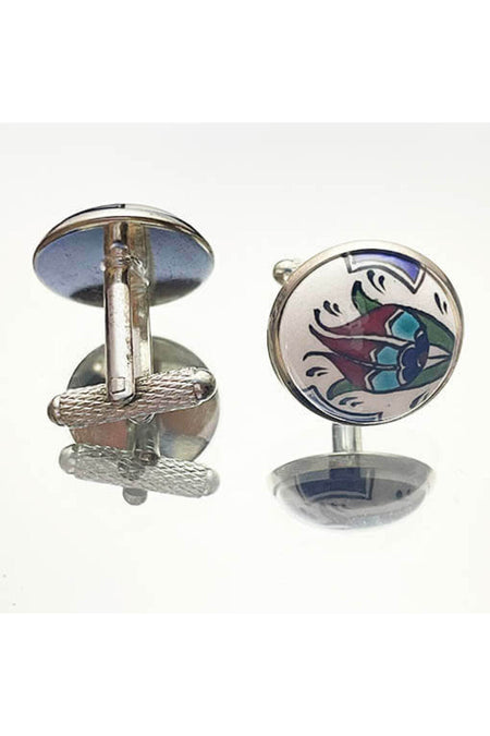 Cini Evi Tek Tulip Tile Cufflinks - MALLTURK