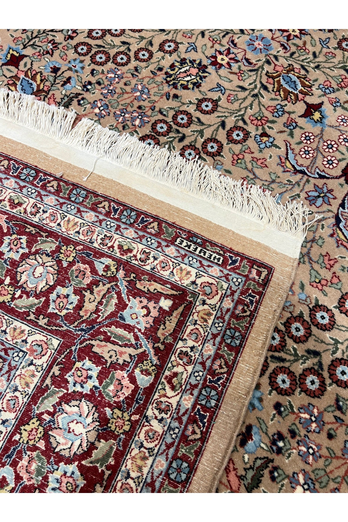 RD RAMAZAN DAG Hand Rug Art Hand-Woven Sumerbank Hereke Rug Signed Seven Mountains Flower Premium Quality Size 305x200 - MALLTURK