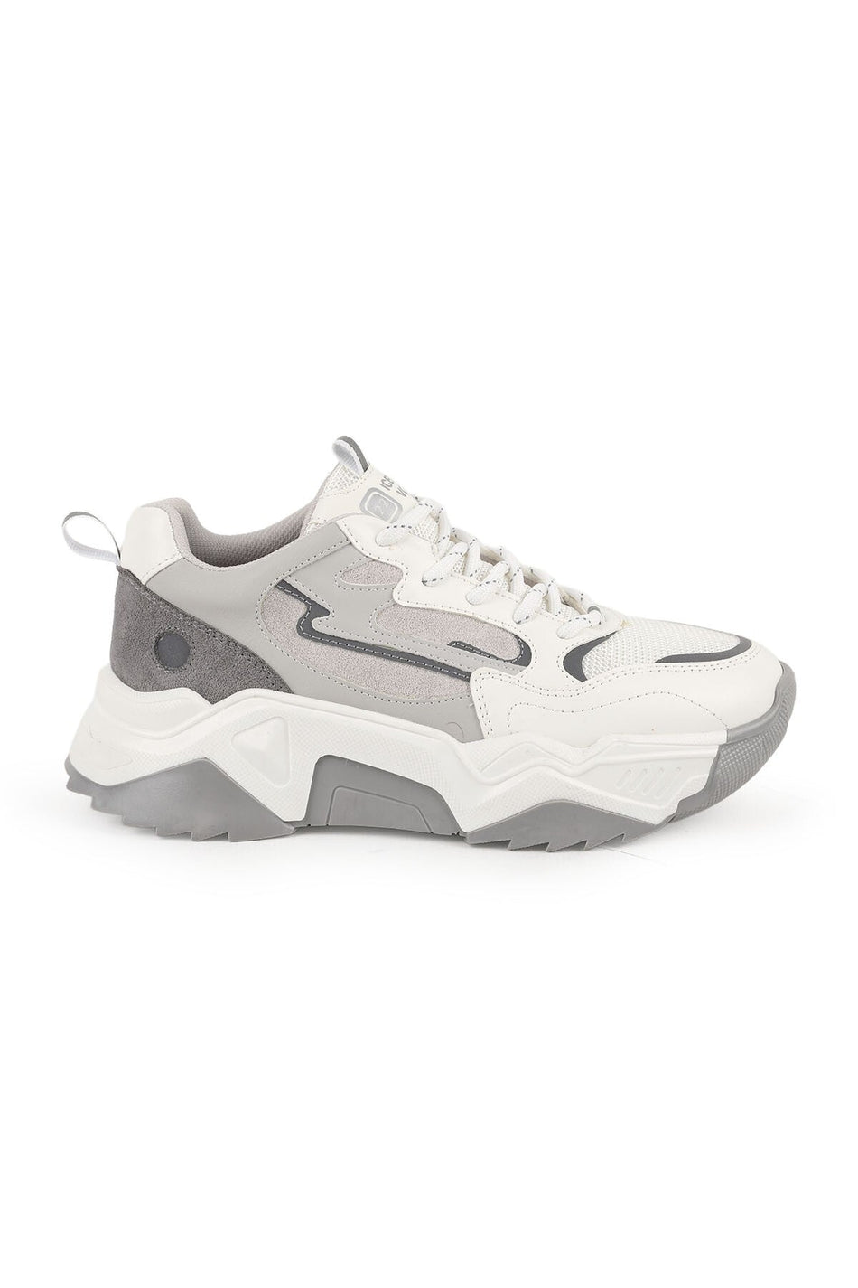 Baskets décontractées chunky à lacets pour femme, semelle épaisse et chaussures de marche rembourrées L083.65100
