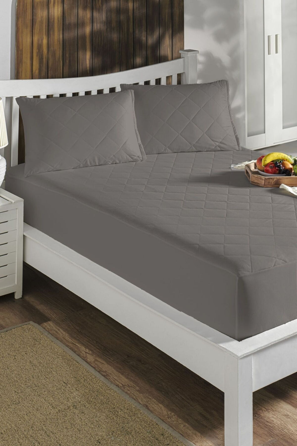 LIV CALISTA Waterproof Cotton Quilted Fitted Mattress Protector - MALLTURK