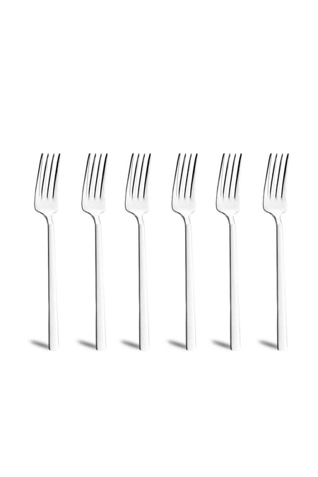 Jumbo 1800 6 Pack Steel tatli Fork takimi - MALLTURK