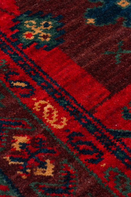 Nesem Rug Boutique Ekohali Kadim Kdm 02 Red Multy Anatolian Motifs Featuring New Zellanda Wool with Produced Handcrafted - MALLTURK