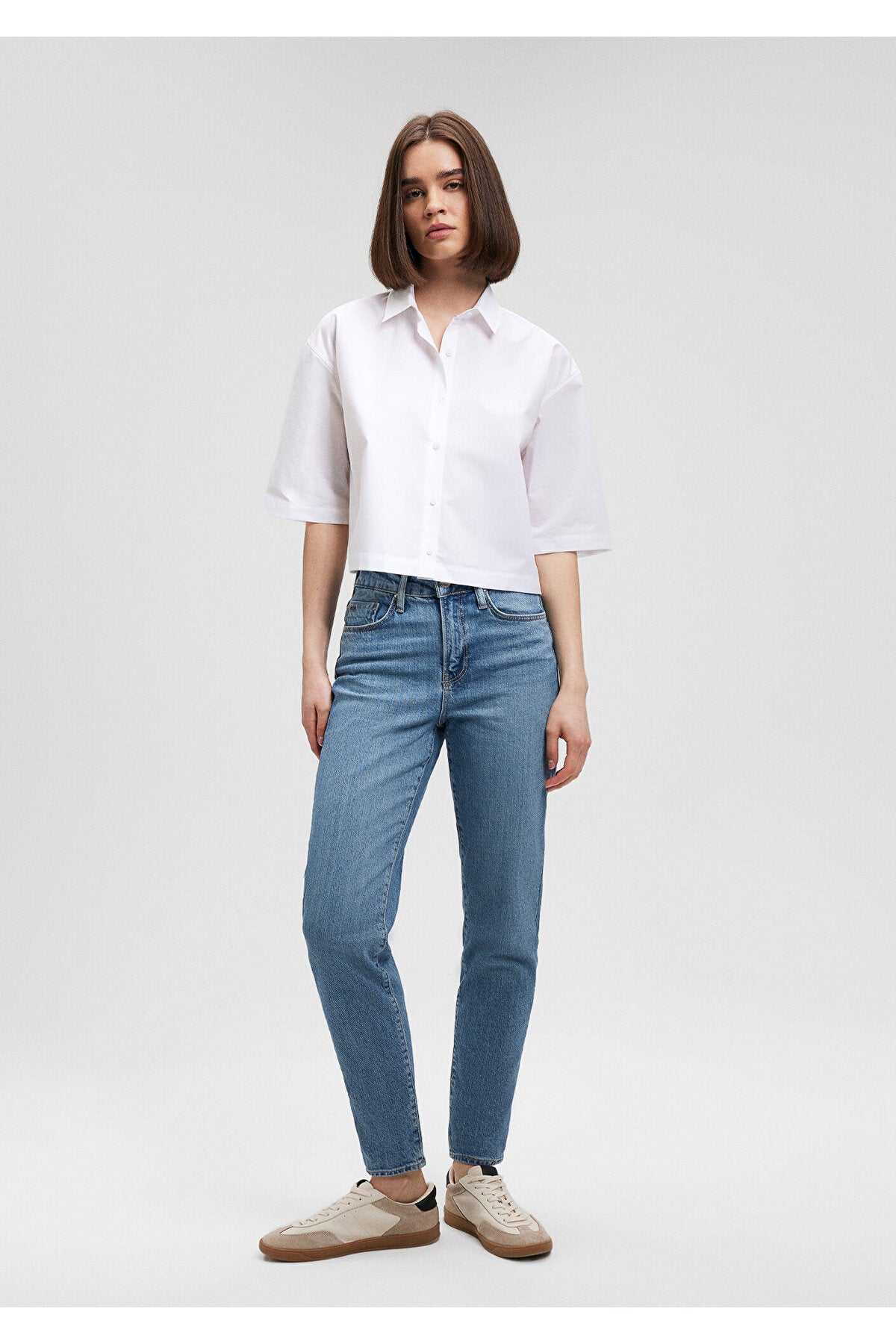 Cindy Classic Denim Vintage Light Mavi Jeans 100277-87640 - MALLTURK