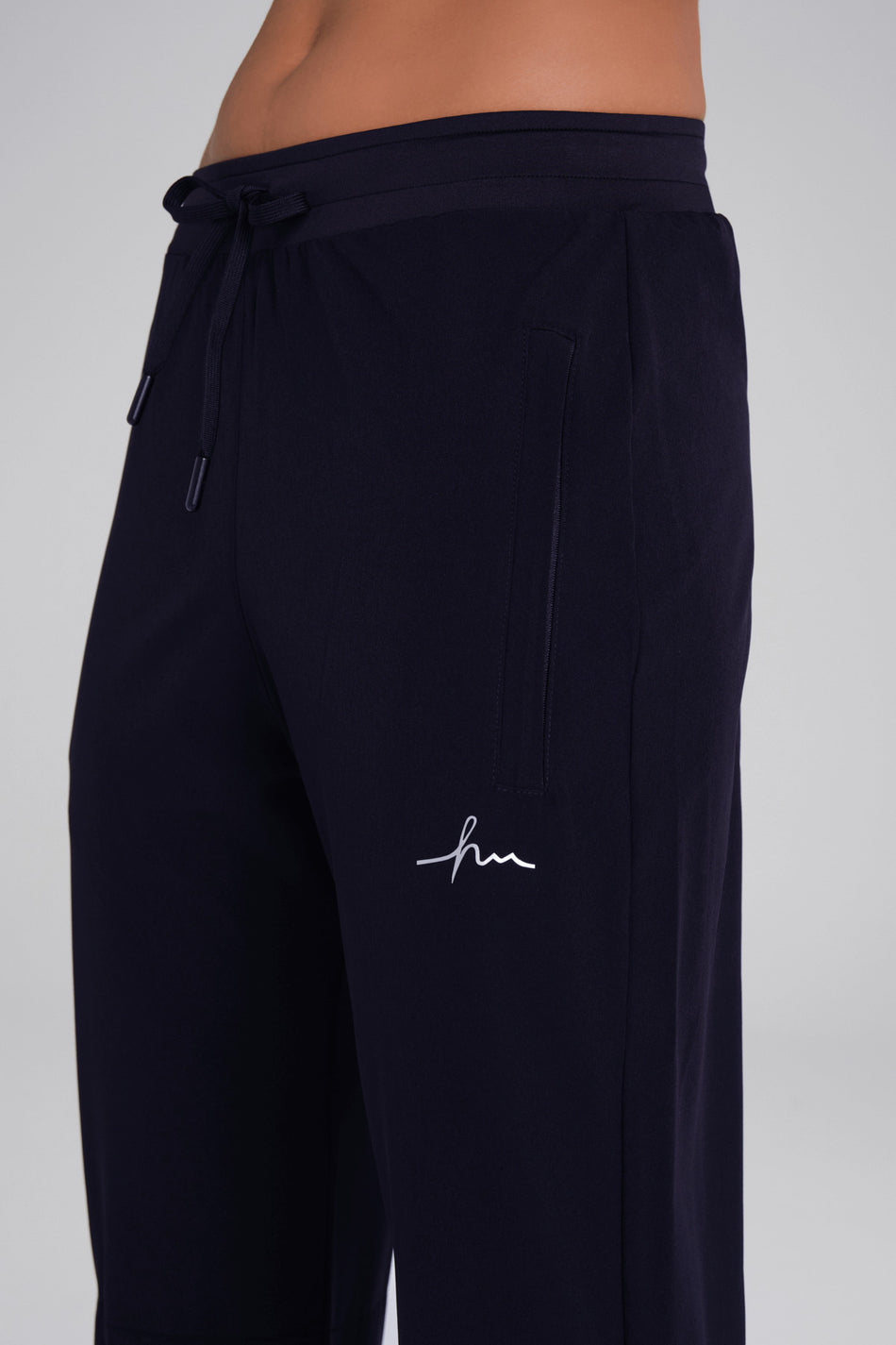Hasema Active Double Layer Leggings, Tube Leg, Navy Blue Sports Pants Sweatpants ACT-3