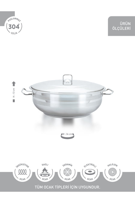 Hascevher Gastro Saute Pan