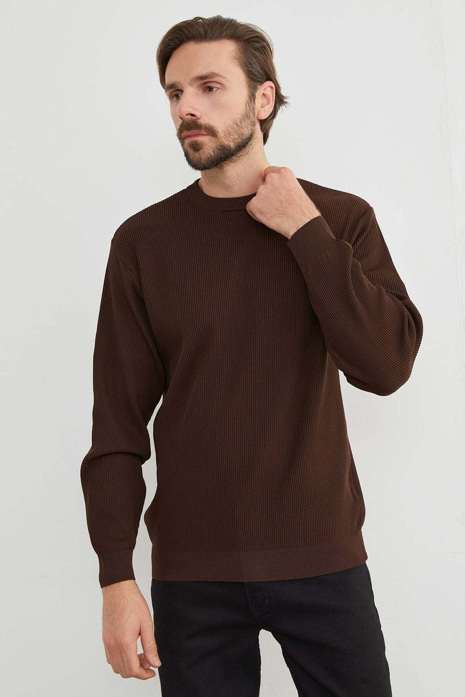 Basic Crew Neck Knitwear Sweater