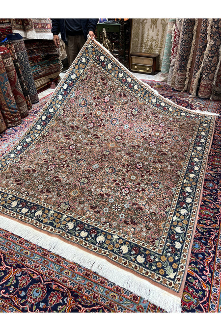 RD RAMAZAN DAG Hand Rug Art Hand-Woven Hereke Rug Lalezar Design Premium Quality Size 240x196 - MALLTURK