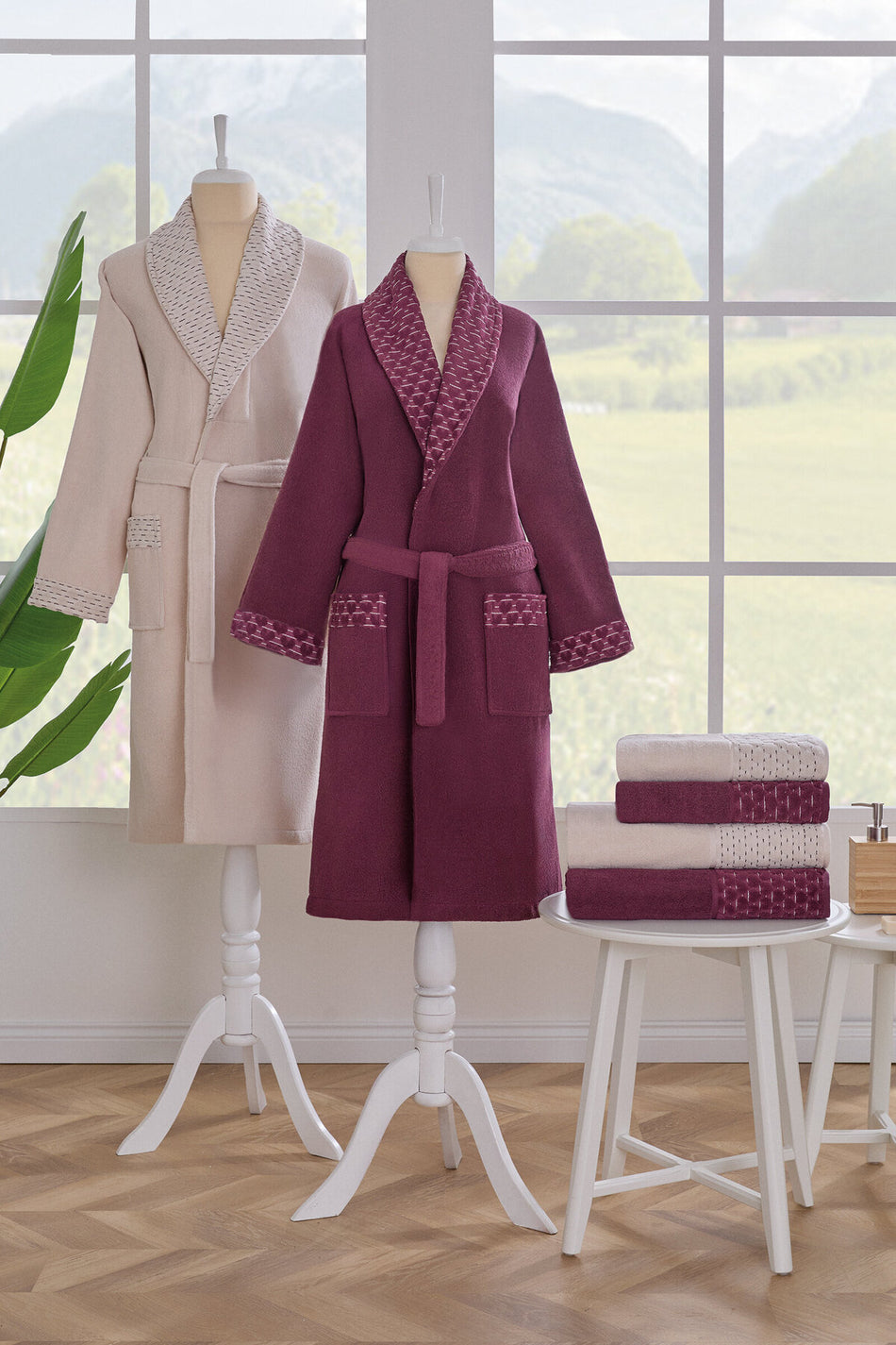 Ozdilek Adria Family Bathrobe Set