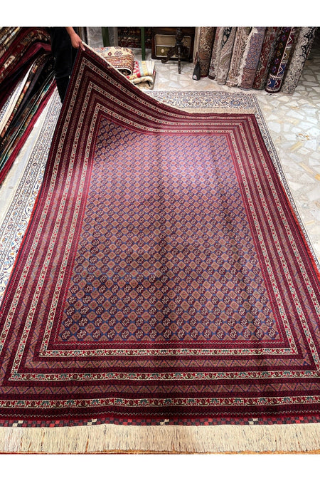 RD RAMAZAN DAG Hand Rug Art Hand-Woven Afgan Hoca Roshnai Rug Size 300x200. - MALLTURK