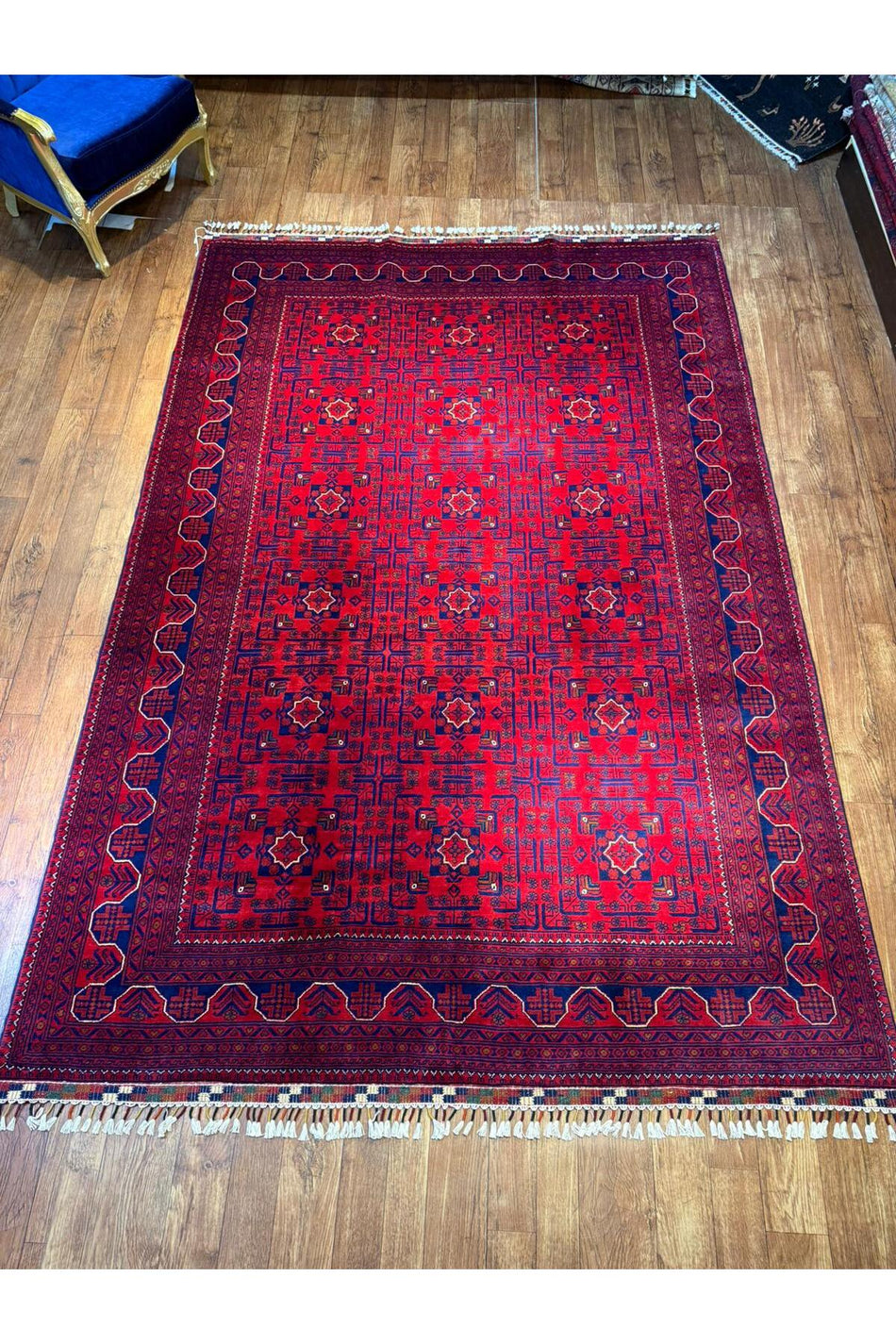Wool Hand-Woven Afghan Rug
