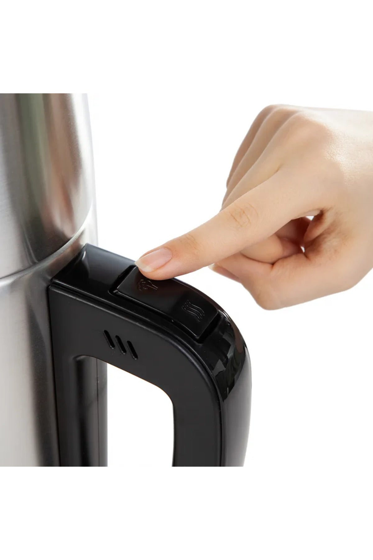 Karaca 2-in-1 Stainless Steel Family Size 2.75 liter Capacity Water Heater and Tea Maker, inox Black - MALLTURK