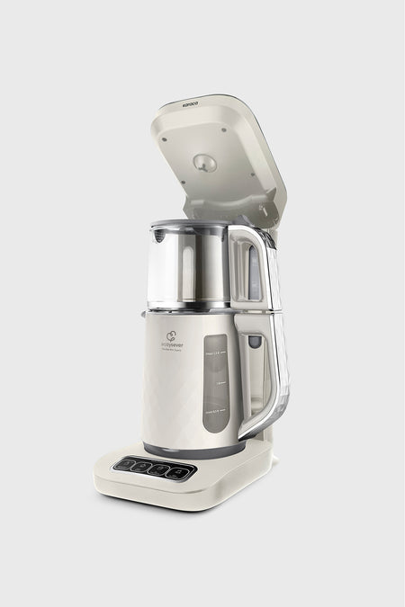 Karaca Tea Lover Robotea Pro Quartz 4 in 1 Talking Tea Maker Creamy - MALLTURK