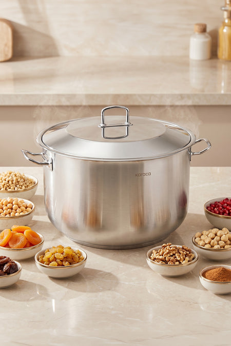 Karaca Nazen Buyuk Boy Derin Stock Pot - MALLTURK