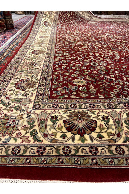 RD RAMAZAN DAG Hand Rug Art Hand-Woven Indian Rug Hereke Design Size 300x200 - MALLTURK