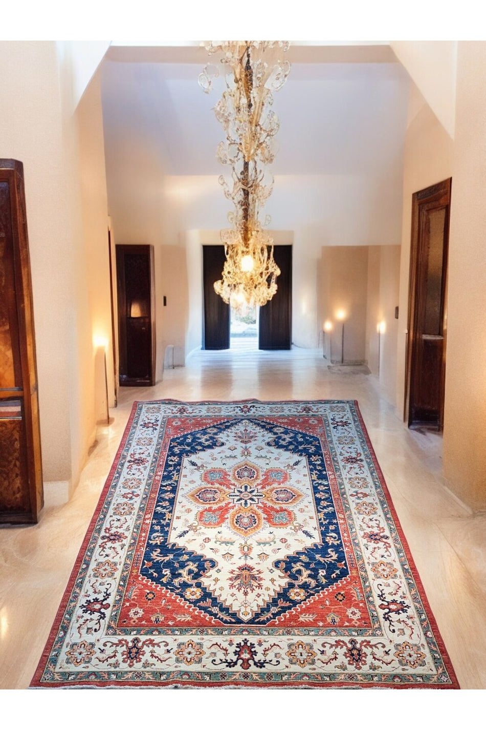 Sirvan Handwoven Afghan Usak Carpet - 292x205 - MALLTURK