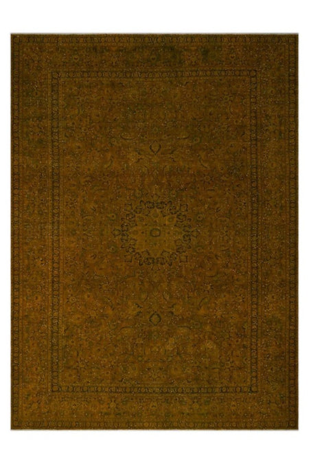 Apex Rug Distressed Vintage Rug XLarge Hand-Woven Natural Yellow 24562 294 x 406 cm - MALLTURK