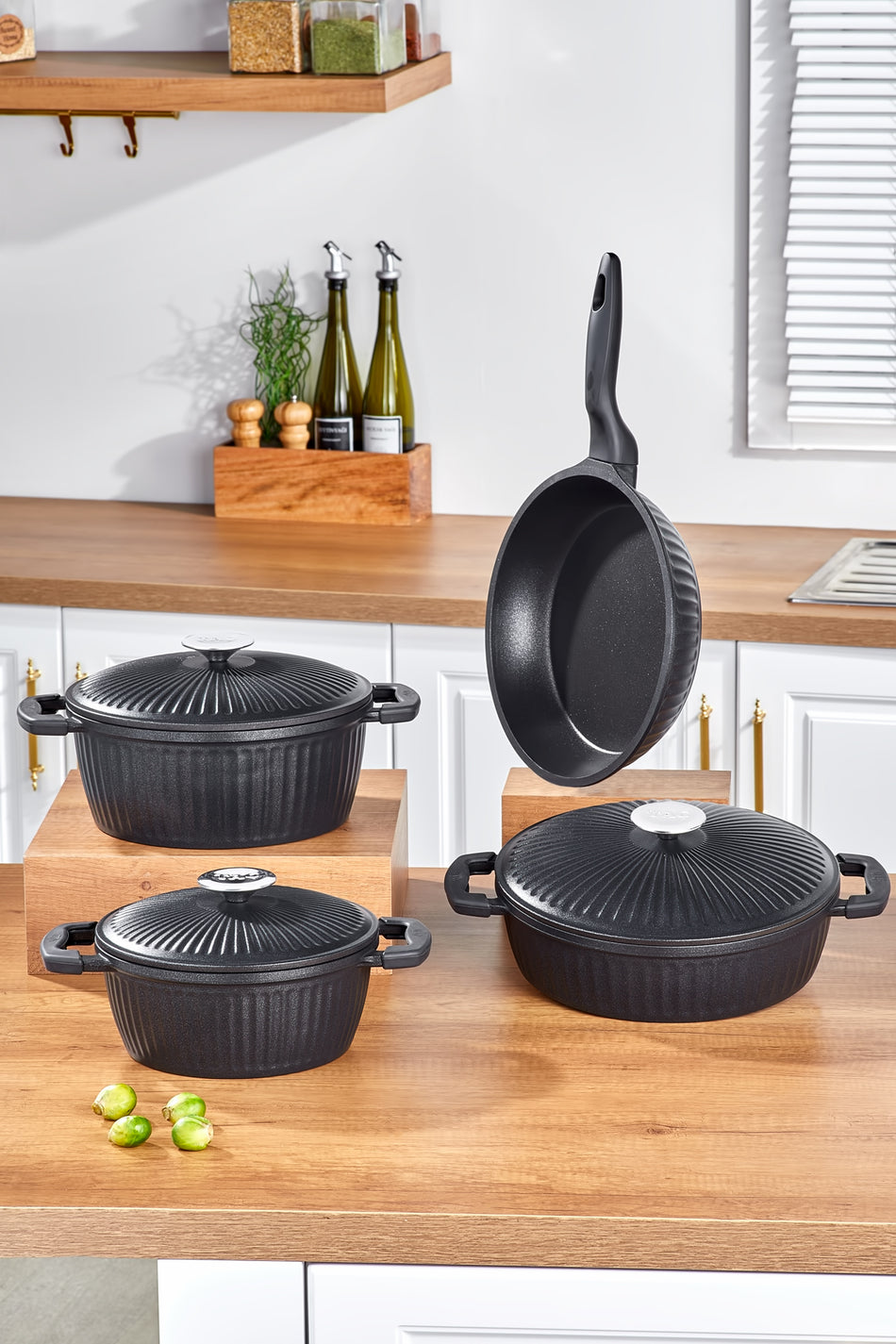 Tac Valeriya Cast 7 Piece Cast Kapak Cookware Set - MALLTURK