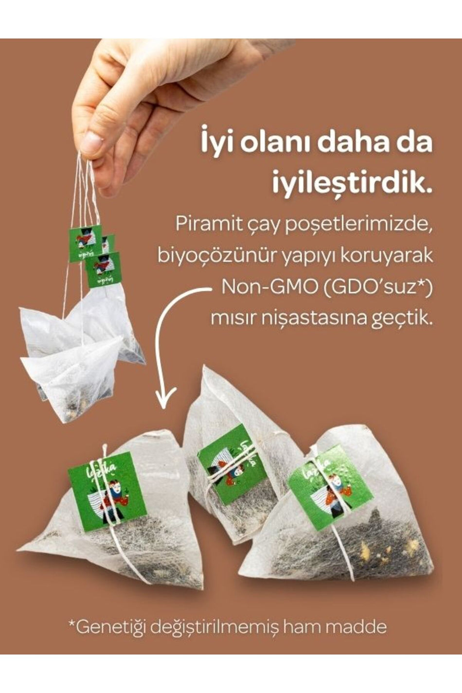 LAZIKA Hisli Harman Canfeza (чай Beije), 18 PLA-пакетиков — красный женьшень, какао, гибискус