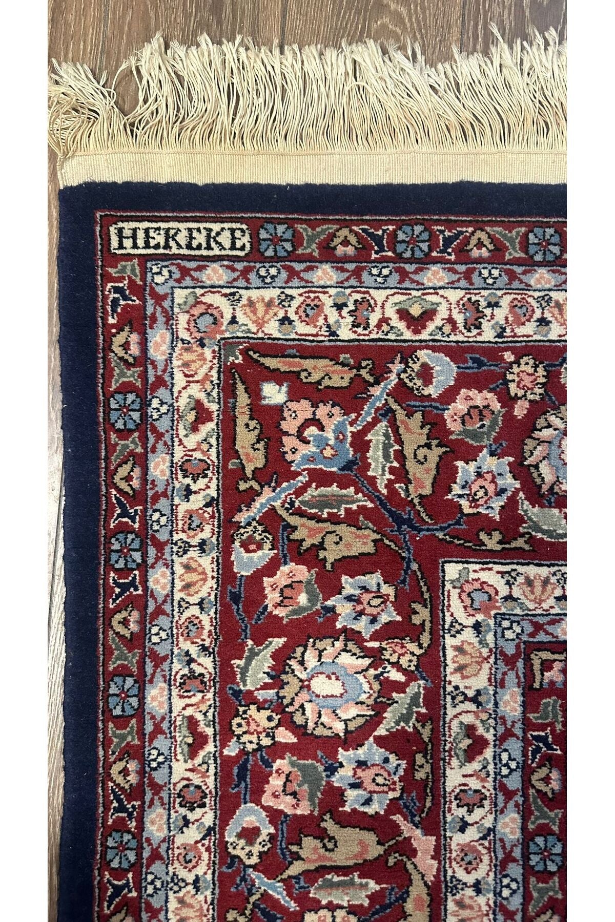 RD RAMAZAN DAG Hand Rug Art Hand-Woven Hereke Rug Signed Seven Mountains Flower Size 280x200 - MALLTURK