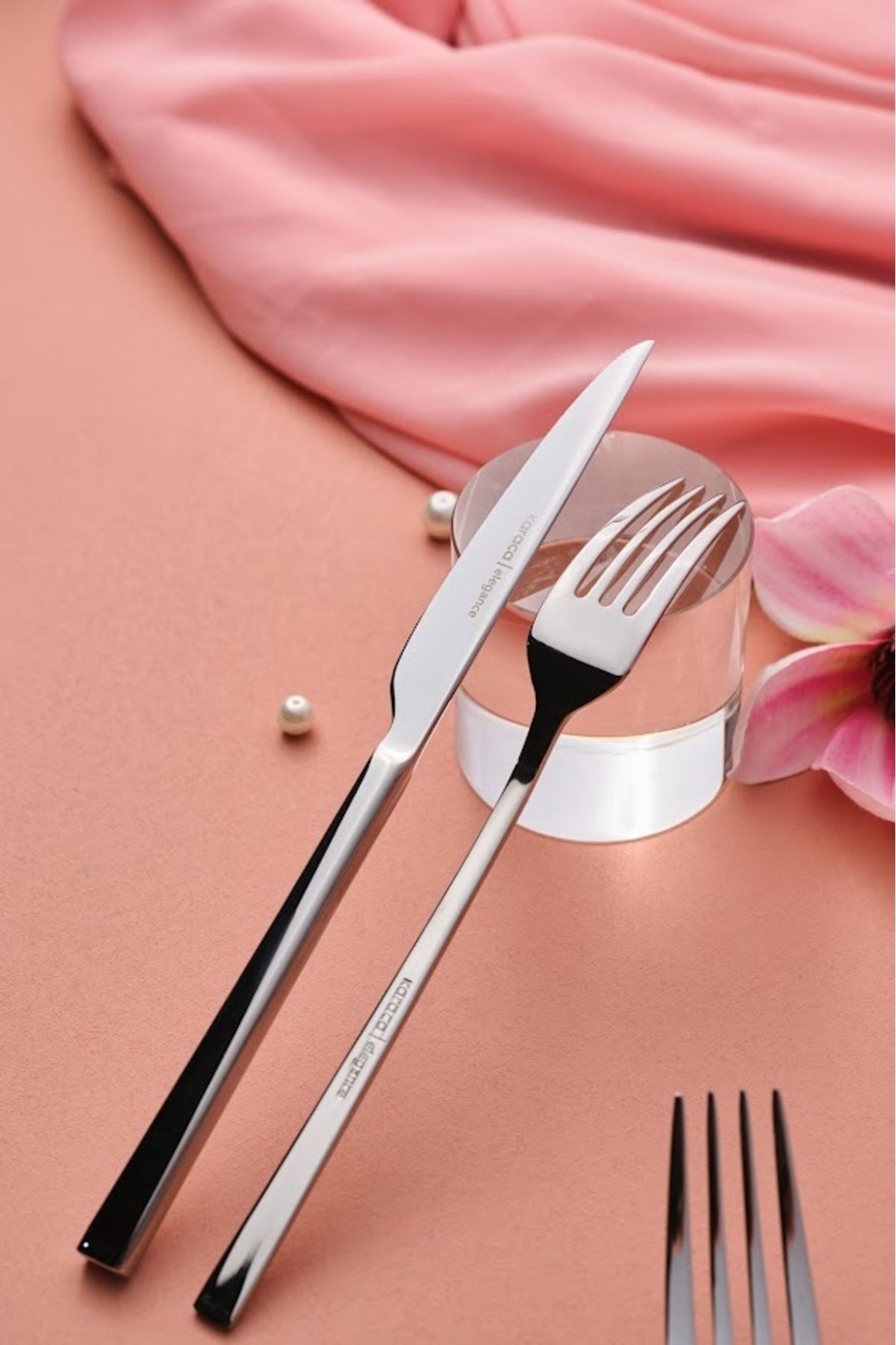 Karaca serenity elegance 84 Piece 12 Place Setting Flatware Set Boxed - MALLTURK