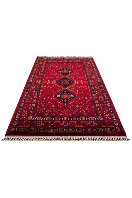 Eko Hali NOSTALGIA 961 Red, a special loom carpet shaped by the intensive hand labor of women from Usak. - MALLTURK