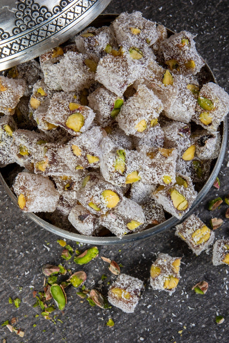 NEFISSO Double Roasted Pistachio Plain Turkish Delight 400 g - MALLTURK