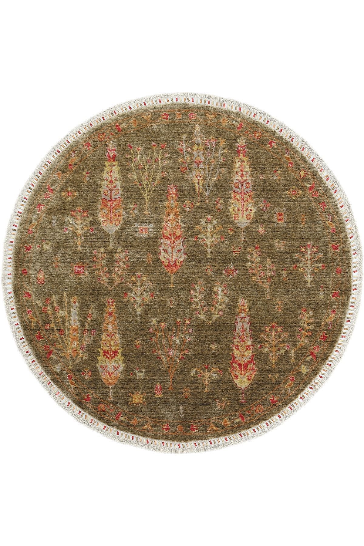Cool Hali Galata 08 Khaki Carpet Living Room Carpet Bohemian Scandinavian Carpet Bamboo Carpet Handwoven Round Hallway Carpet - MALLTURK