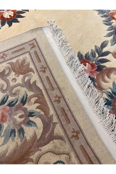RD RAMAZAN DAG Hand Rug Art Hand-Woven Embossed Chinese Rug Premium Quality Cream Rengi Size 350x250 - MALLTURK