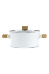 Karaca x Refika Swiss Crystal Creamy Wood 0 Yag Ile Nonstick Pot - MALLTURK